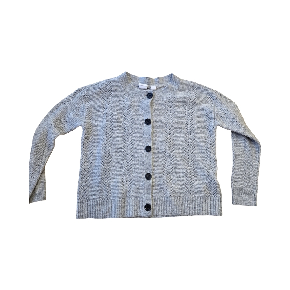 GAP Girls Light Gray Knit Sweater Size: S